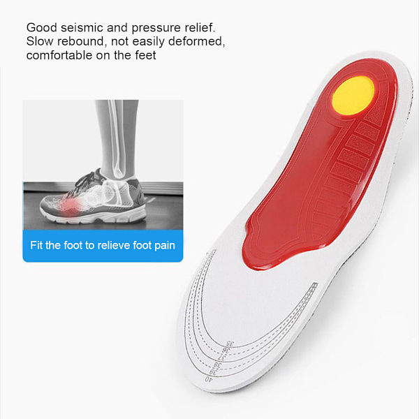 Ortotiske indlægssåler bue støtte flad fod høj plantar fasciitis indsats padred2pcs