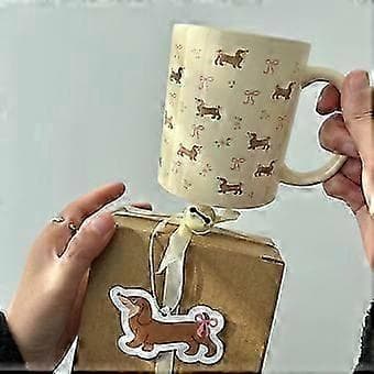 Stilig tax-mugg söt morgonkorv kaffe te-kopp souvenir present för män kvinnor nyhet S07 B