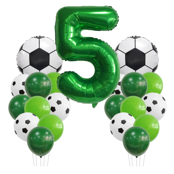 Fotbollsnummer Folieballonger Latexballongdräkt för födelsedag