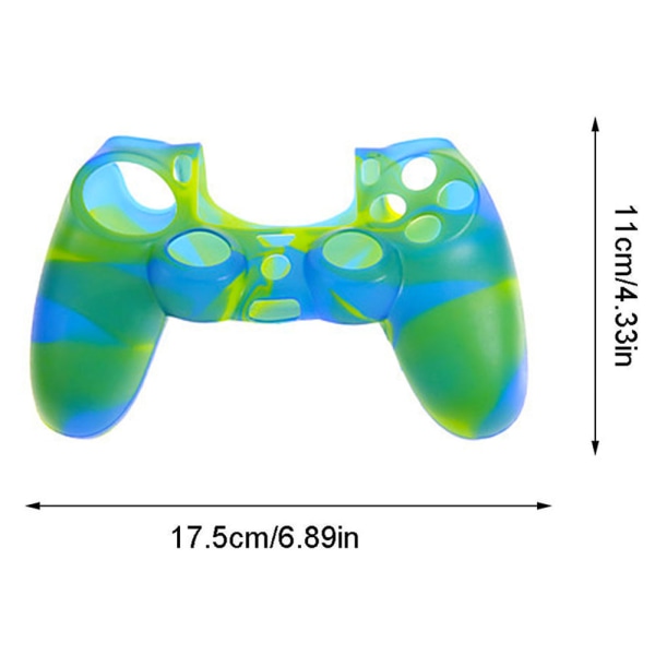 PS4 Controller Skin Grip Cover Case Set Beskyttende Myk