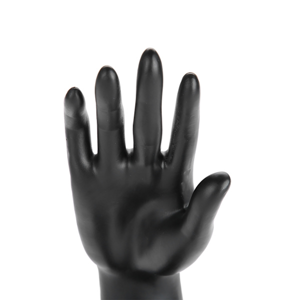 Resin Mannequin Hånd Finger Smykker Ring Armbånd Display Holder Stativ (Resin Sort)