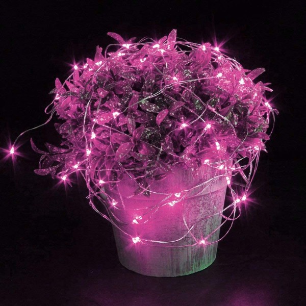 16 Pakke Fe Lys Batteridrevet, 6,5ft Mikro LED Stjernelys