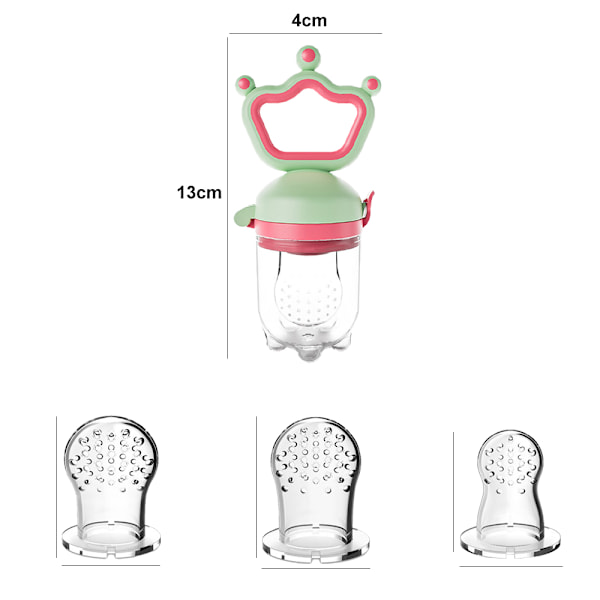Frugt Feeder Napp | Inkluderer ekstra silikoneposer
