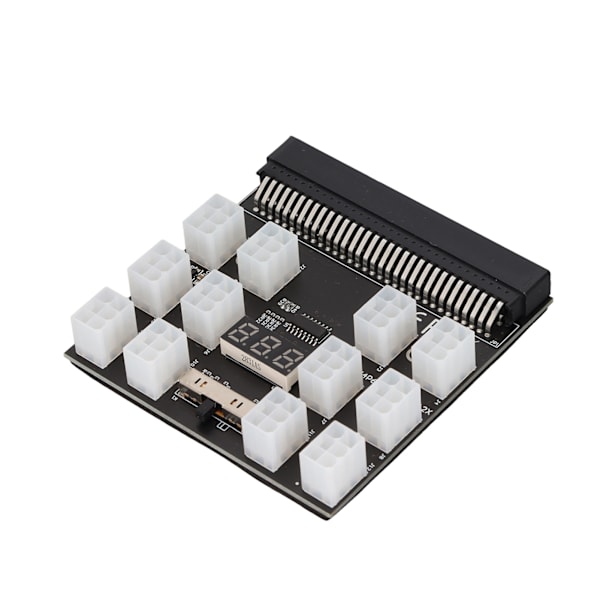 PSU-kort Sort PCB Plastmateriale 12 ATX 2x3 Pin Udgang LED Spændingsdisplay Strømstik