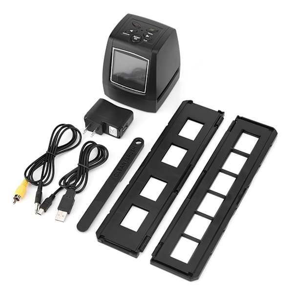 2.36'' TFT LCD-skärm 5MP/ 10MP USB 135/ 35mm Negativ Film Scanner Stödjer Lagring MMC-kort
