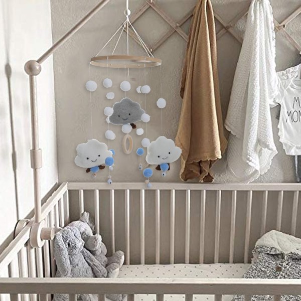 Baby Crib Mobil Hengende Ornament, Nursery Bed Ornament Wind