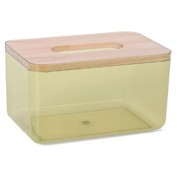 Modern minimalistisk genomskinlig servettboxhållare rektangulär