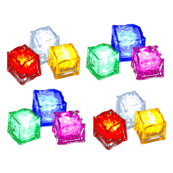 Lysande LED-isbitar (12)