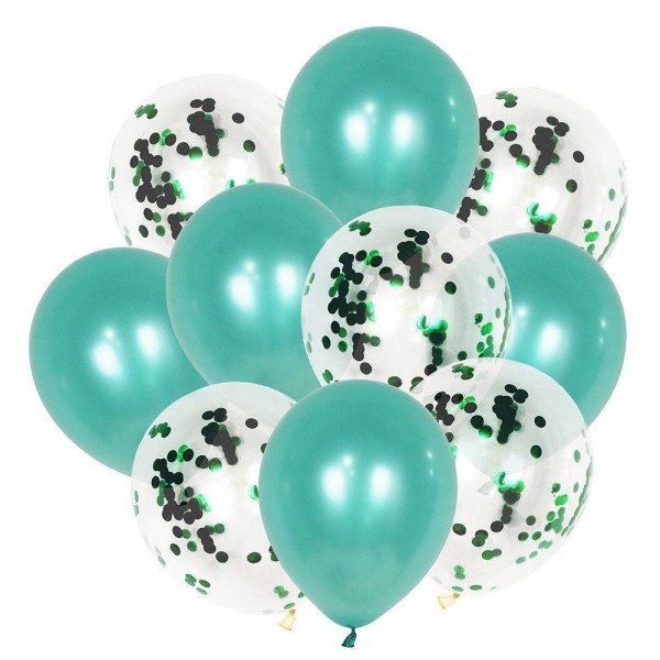 60 stk. 12 tommer, perlemorsfarvede balloner + ballon med pailletter |
