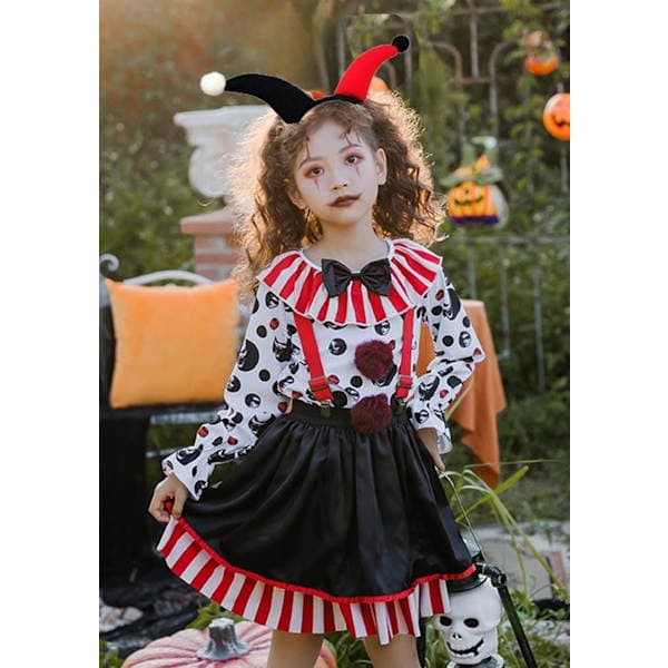 Halloween Edderkop Spøgelse Græskar Pandebånd Rollespil Djævel Pandebånd (Klovn Sort og Rød)