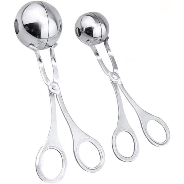 Meatball Scoop Ball Maker, 2PC Rostfritt stål Meat Baller Tång