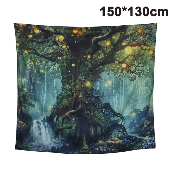 Wall Tapestry Creative Forest 3D Wall Tapestry Home Decor Tree