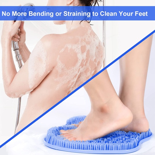 Baderomsmassasjebad for å fjerne død hud vask føtter silikon sklisikker skrubbebadepute