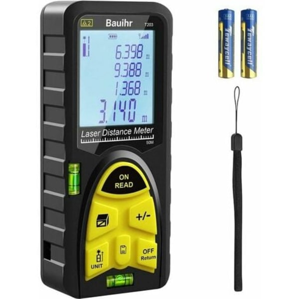 50m Laser Measure, 165ft Laser Distance Meter, Portable