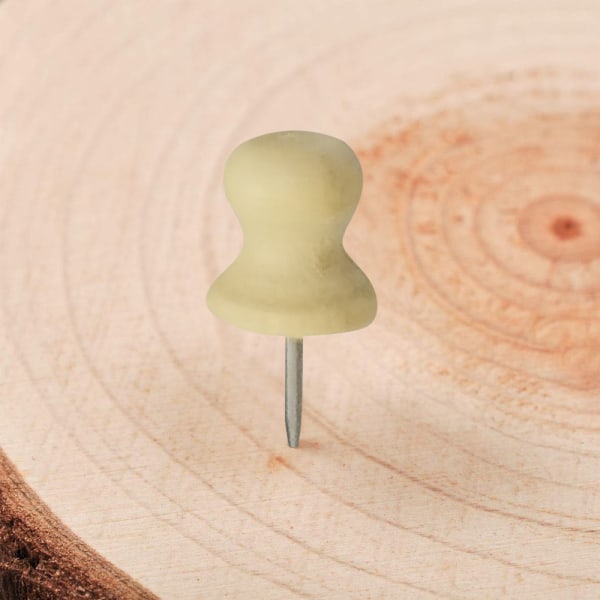 Trä Push Pins, Trä Tumme Tack Dekor för Korktavlor Karta