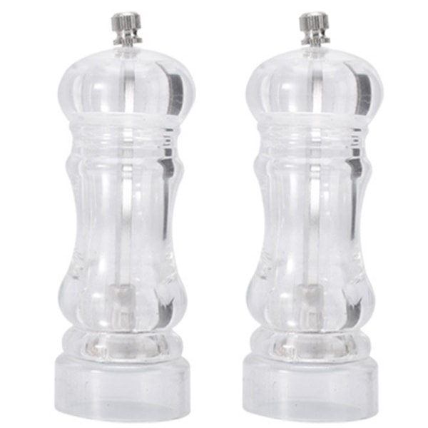 Manuell Pepparkvarn och Salt Shaker Set - Transparent Justerbar small