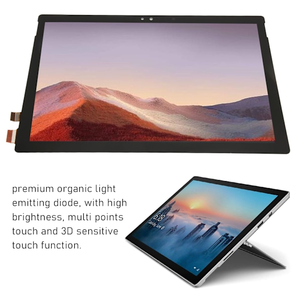 Bærbar computer touch screen udskiftning høj nøjagtighed organisk lysdiode skærm udskiftning til Pro 4 1724 12.3in