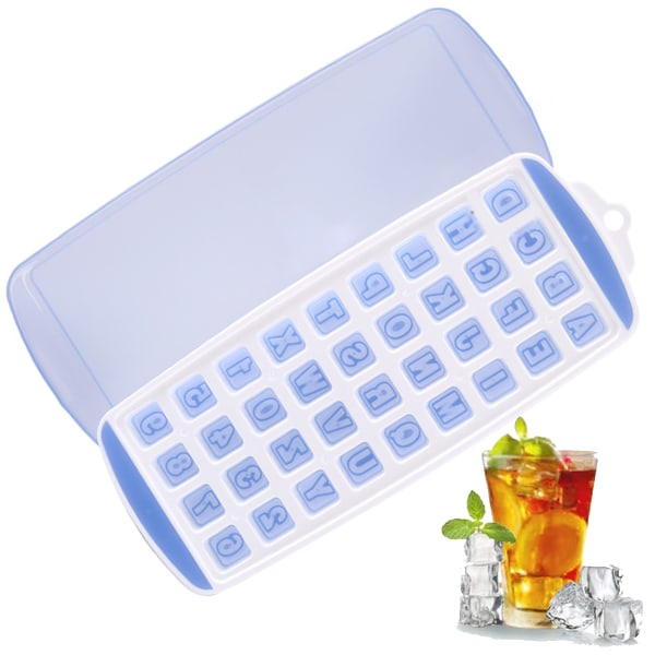 2 Pack Easy-Release Mini Ice Trays for Freezer with