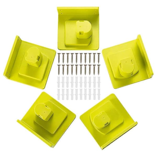 5 Pcs Tool Holder for Ryobi 18V Power Tools Wall Mount Portable Holder Bracket Hanger Storage Organizer