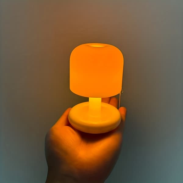 Mini sengelampe, blødt solnedgangsgradientlys, skrivebords- eller campinglampe, boligindretning QV-10