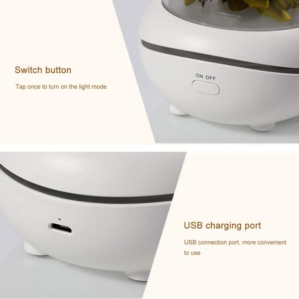 Bevarad doft, bärbar lampa, uppladdningsbar, USB-aromdiffusor