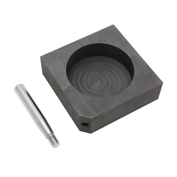 Graphite Mold Good Thermal Conductivity Corrosion Resistance Inner Round Graphite Ingot Mold with Handle