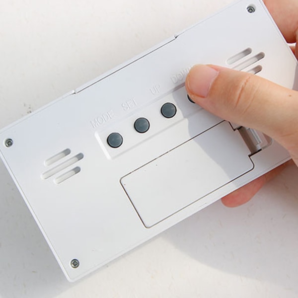 Elektronisk väckarklocka, väderdisplay, liten väckarklocka för