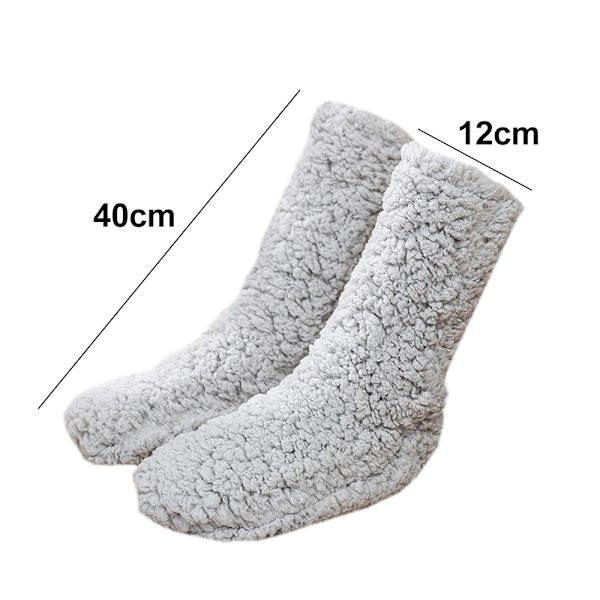 Leg Warmers over Knee High Fuzzy Socks Plush Slipper Stockings
