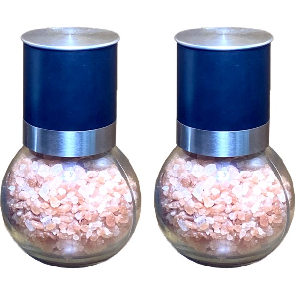 Kompakt salt- og pepperkvernsett med justerbar grovhet