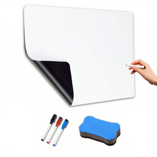 Magnetisk whiteboard køleskabsmagnet A3 til familiemenu