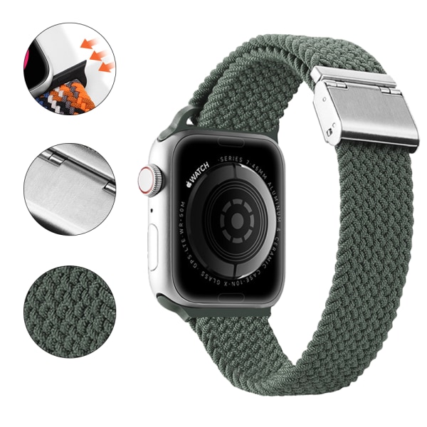 Klockarmband Kompatibelt med Apple Watch, Justerbart Spänne