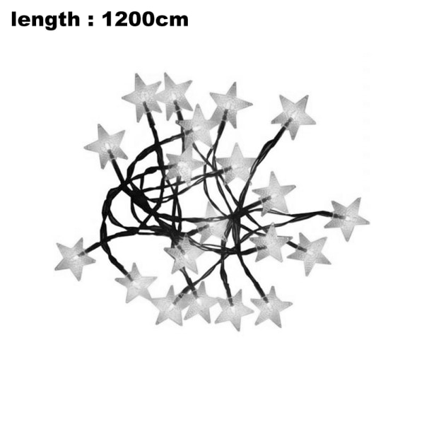 Solstjärn ljusslinga 40ft 100 LED, 8 lägen, trädgård, gräsmatta