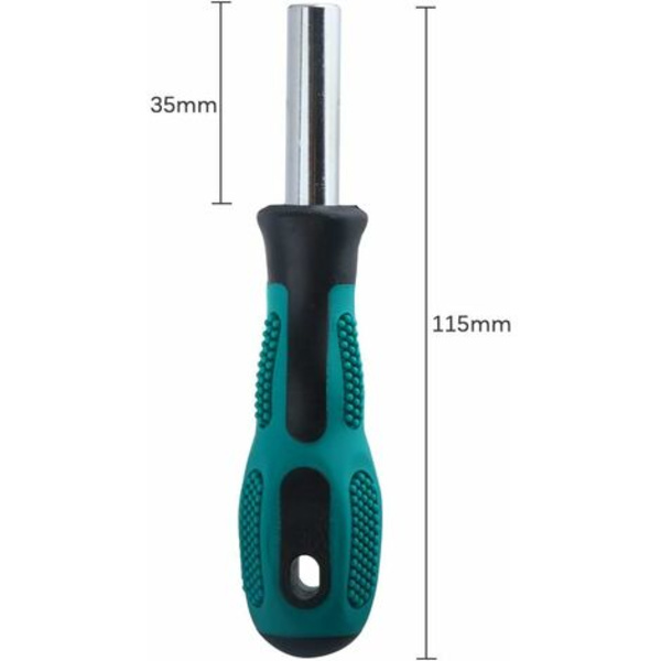 6,35 Bit Håndtag 1/4 Skruetrækker Multi Socket