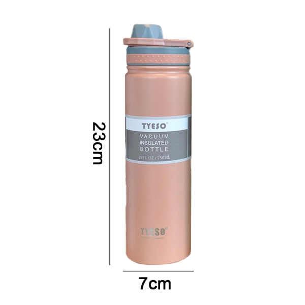 Skinny Shaker Bottle - Rysteflaske i rustfrit stål - Isoleret