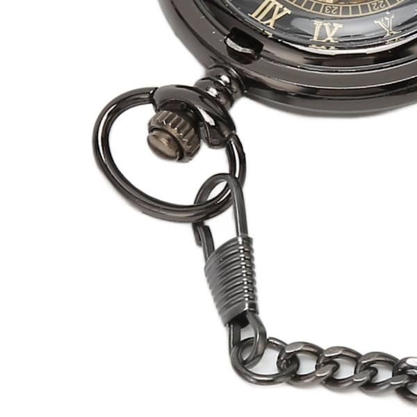 Mekanisk lommeur Vintage dobbelt etui ur håndoptræk skelet lommeur med kæde