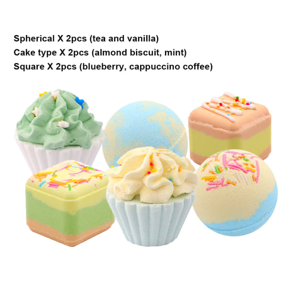 Bath Bombs Set, Hudfuktar, för Bubble & Spa Bath.