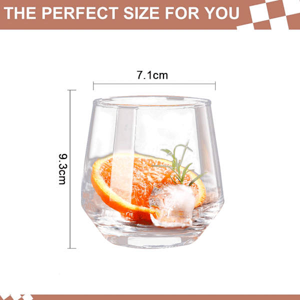 2 glas glas, husholdningssaftkopper, enkle varmebestandige tekopper, drikkevarekopper, transparent farve