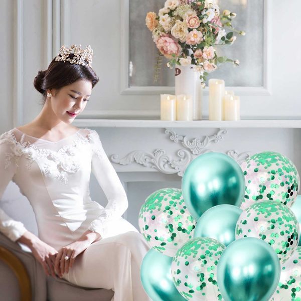 60 stk. Metal Sequin Ballon Sæt Latex Balloner | Fest Balloner