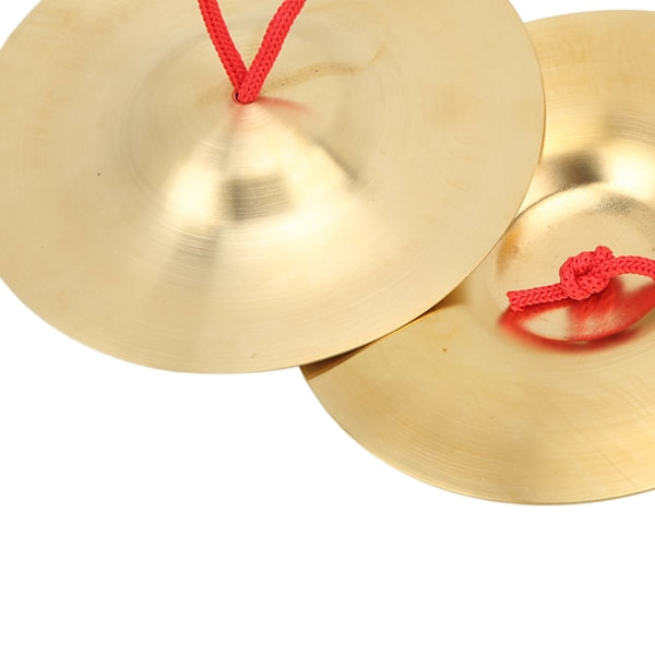 Krasj Cymbal Messing Slagverk Instrument Par Undervisningsverktøy Leker for Barn Voksne