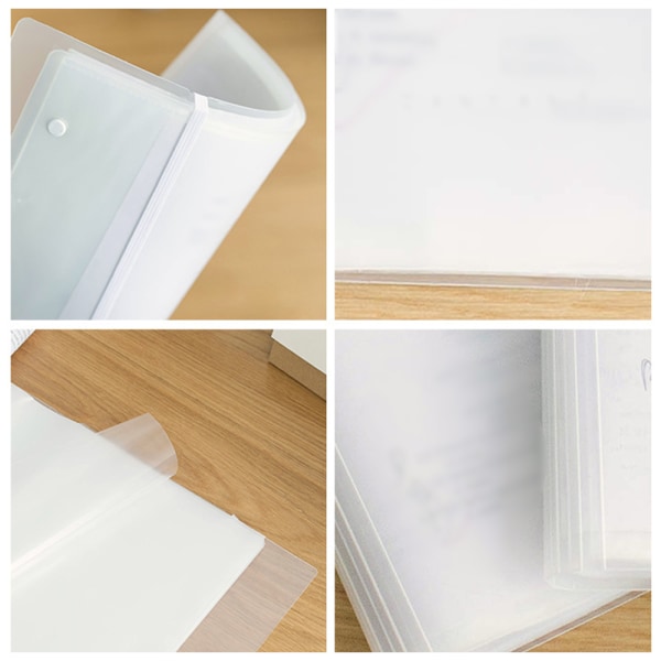 Kansio, muovitasku, läpinäkyvä paperi