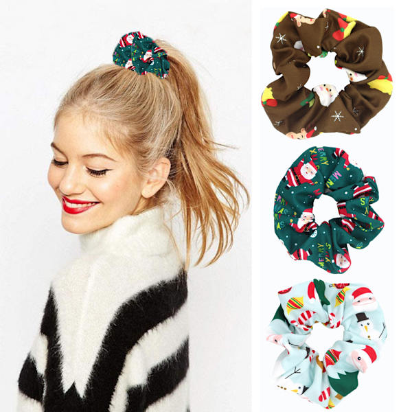 Pehmeät joustavat hiusnauhat Scrunchies naisille ja tytöille