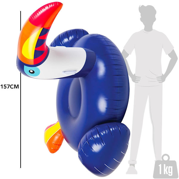 Jättimäinen Ilmatäytteinen Toucan Sininen |Toucan Sininen |Uima-allas- ja Rantabileet |Toucan Buoy |Uima-allaspelit |Kesä |Jättimäinen Buoy |Ilmatäytteinen Patja