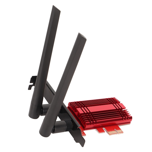 Gigabit nätverkskort WiFi 6 Bluetooth 5.2 2.4G 5.8G Dual Band trådlös PCIE X1-adapter för Windows10 11 64-bitars