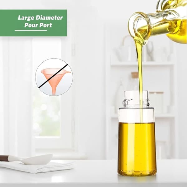 210ML Oliesprøjte 2 stk. sæt, Oliedispenser Spray Olieflaske, Oliedispenser Spray Olieflaske til Køkken Eddikesprayflaske til