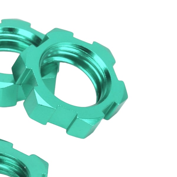 4st 12mm till 17mm Hjul Hex Adapter Professionell Aluminiumlegering RC Hex Adapter för Traxxas Slash för Rustler för Stampede 1/10 RC Bilar Grön