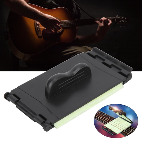 Strängskrubber Greppbrädesrengörare Skydd för Gitarr Bas Banjo Mandolin Ukulele