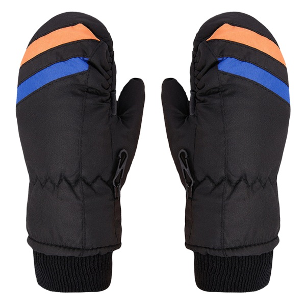 1 pair of waterproof fingerless gloves for cycling - black