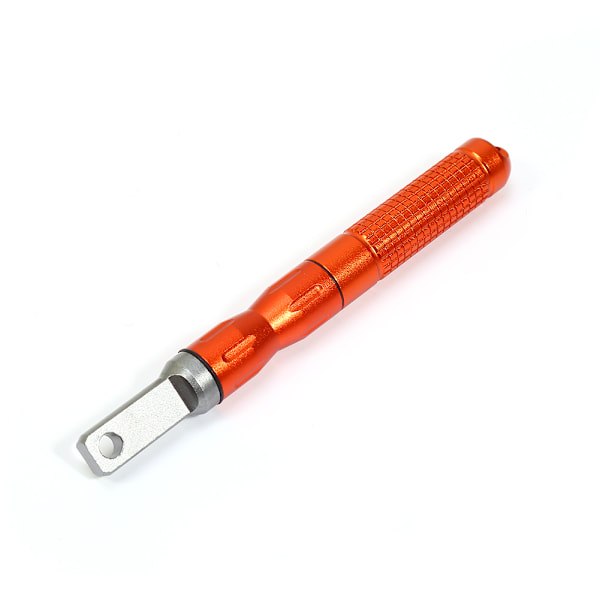 Overlevelsesutstyr for camping EDC legering vanntett magnesium flint stein CNC utstyr lomme (oransje)