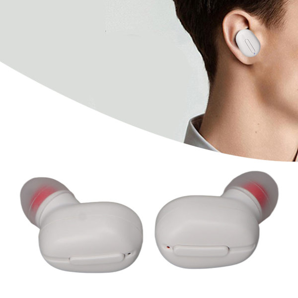 Språköversättningshörlurar Stödjer 84 Språk Trådlös Bluetooth Brusreducering Språköversättningsenhet Vit