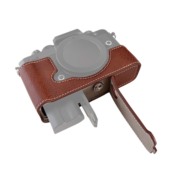 [通拓商品] Portabelt Kameraskyddsfodral Retro Stil Kameraväska Bärväska Öppningsbar Botten Design med Axelrem Ersättning för Nikon Zf/ Z